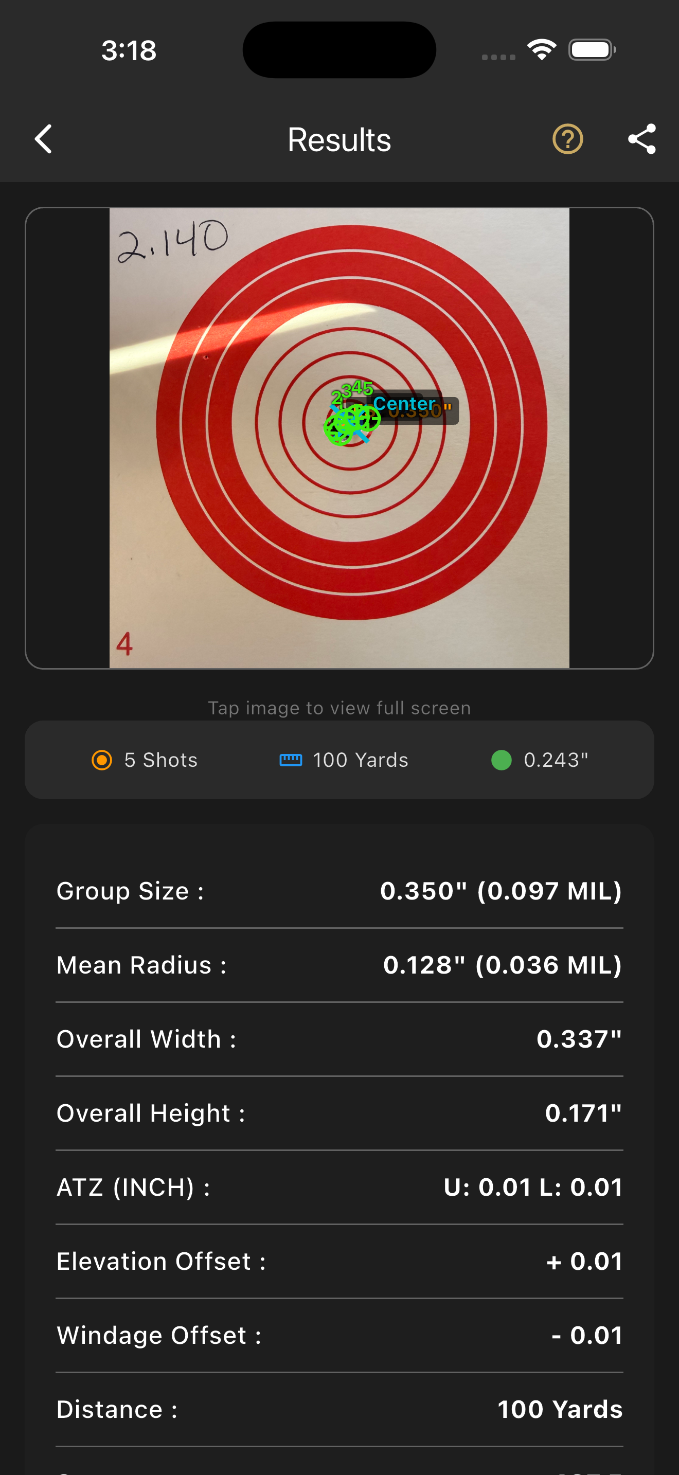 BallisticAnalysis Target Results